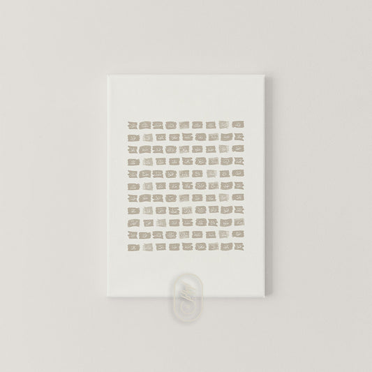 CANVAS | Modern Beige Abstract | 99 names of Muhammad PBUH