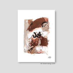 Handmade Abstract Muhammad, Earth Colors