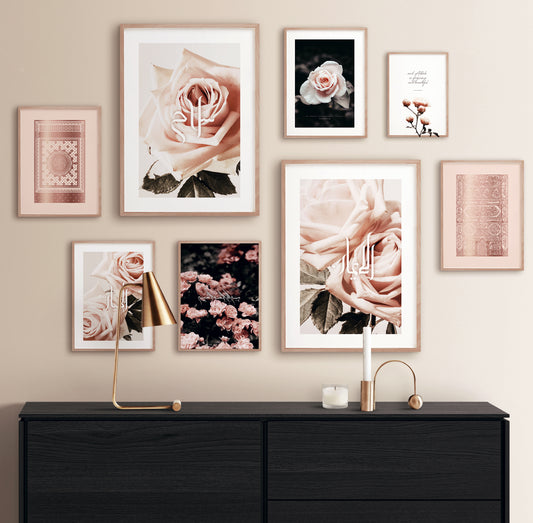 Vintage Rose Combination w/ foil prints | Various Sizes