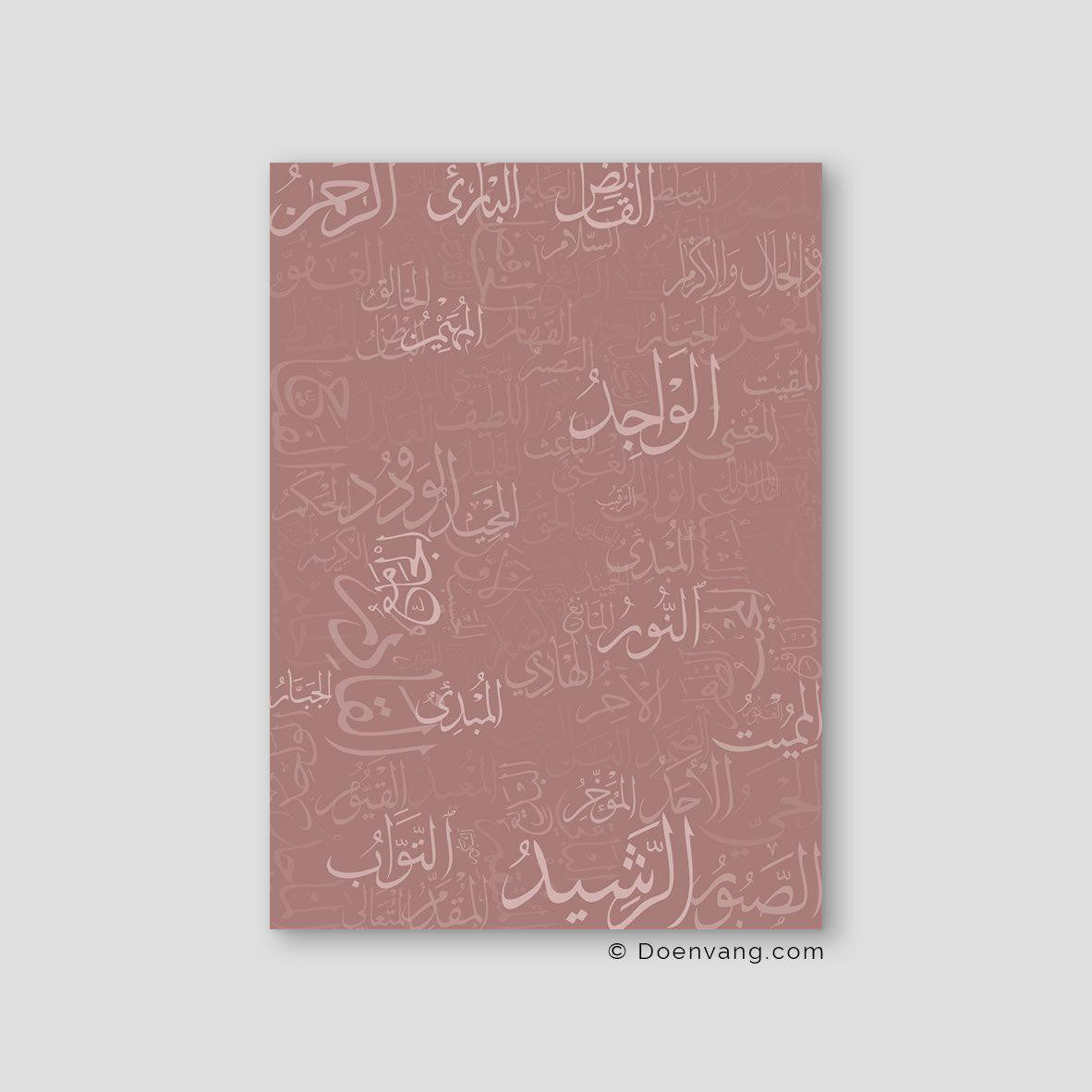 99 Names of Allah, Pink - Doenvang