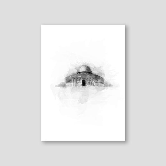 The Dome of the Rock, Black and White - Doenvang