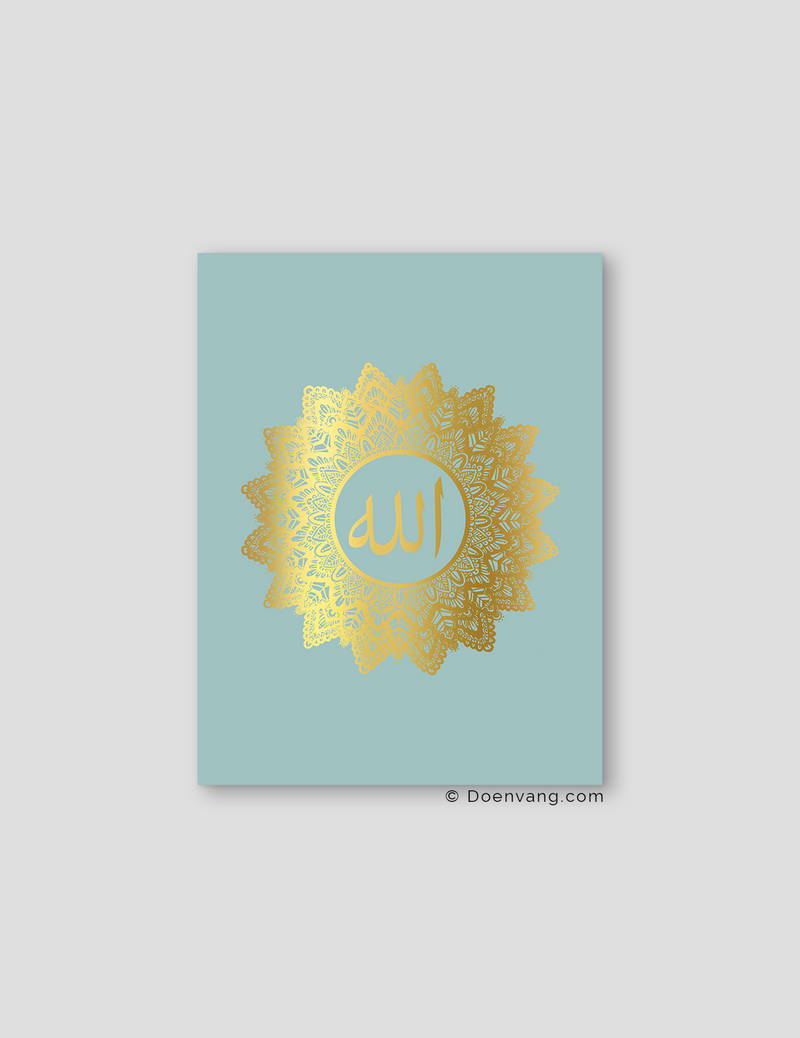 FOIL POSTER | Allah Mandala, Celeste