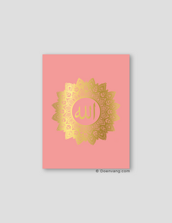 FOLIEPLAKAT | Allah Mandala, Rose 