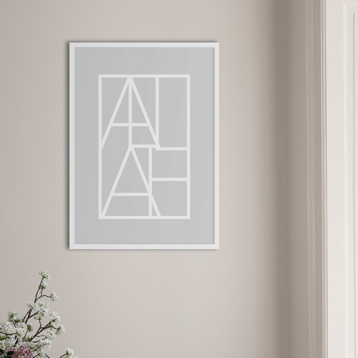 Allah Square, Grey - Doenvang