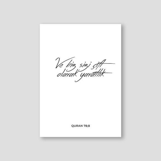 And We Created You, Turkish - Doenvang