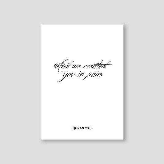 And We Created You, English - Doenvang