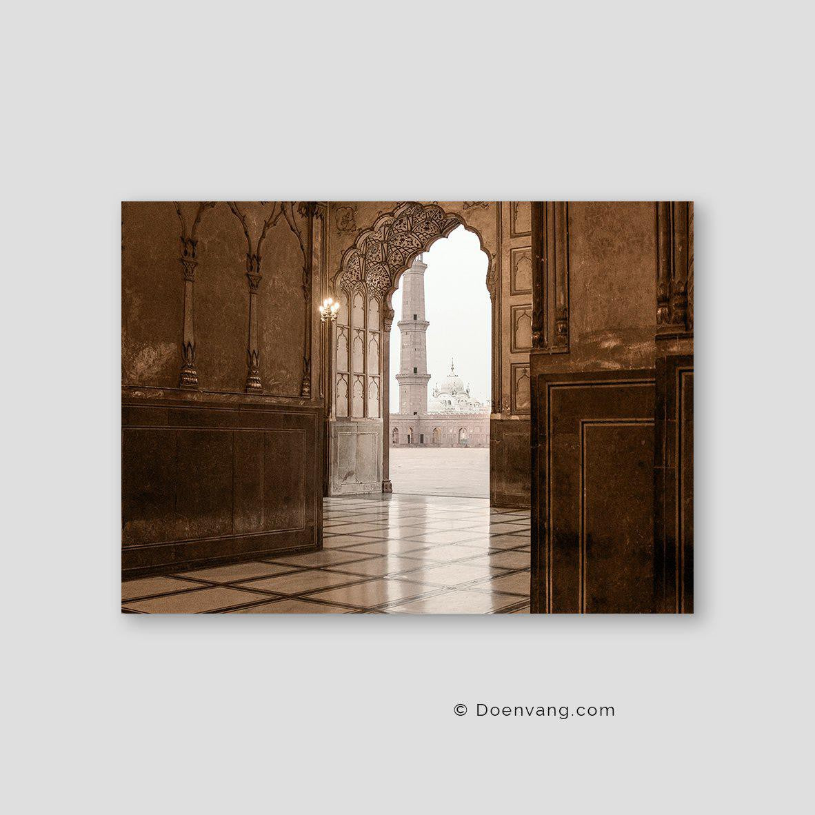 Badshahi Mosque Arch Horizontal - Doenvang