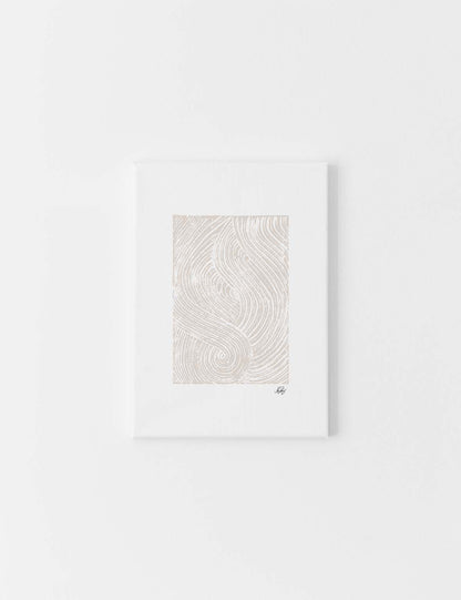 CANVAS | Allah Stamped, Beige on White