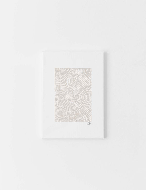 CANVAS | Allah Stamped, Beige on White