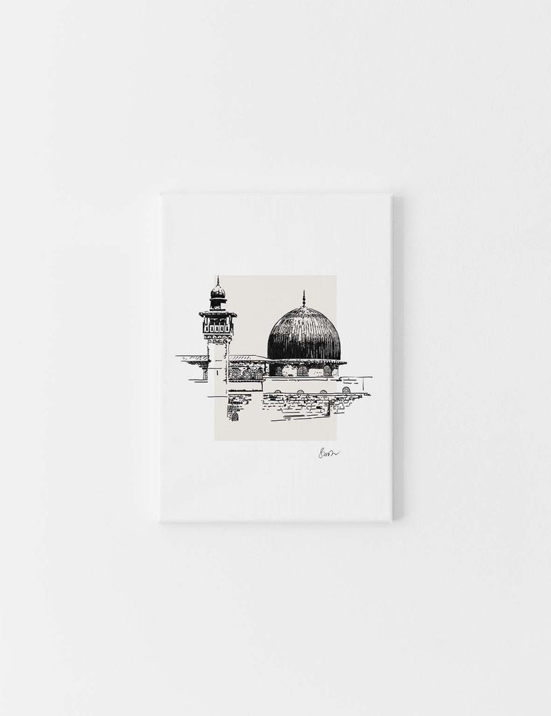 CANVAS | Handmade Al Aqsa Ink drawing