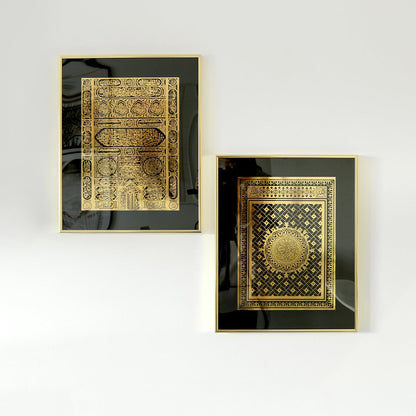 Kaaba Door &amp; An Nabawi Door , Guld Sort kombination m/ Karme