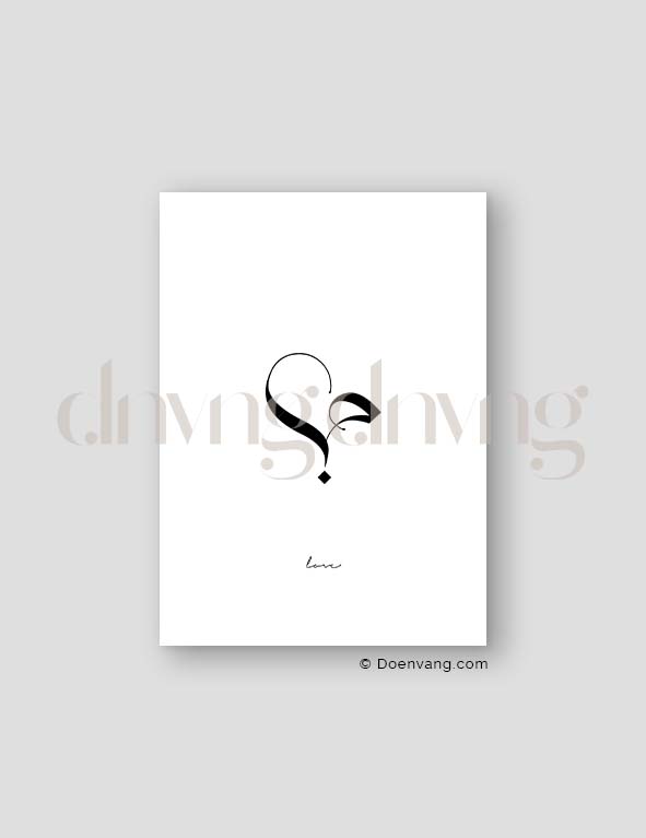 Simple Love Calligraphy, Exclusive