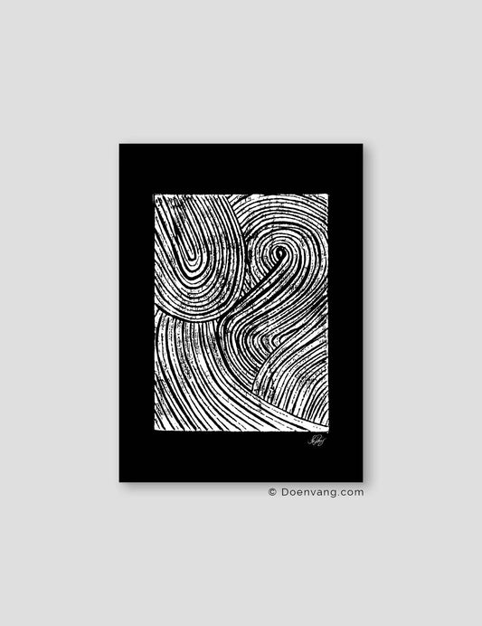 Handmade Muhammad (PBUH) Shapes | White on Black