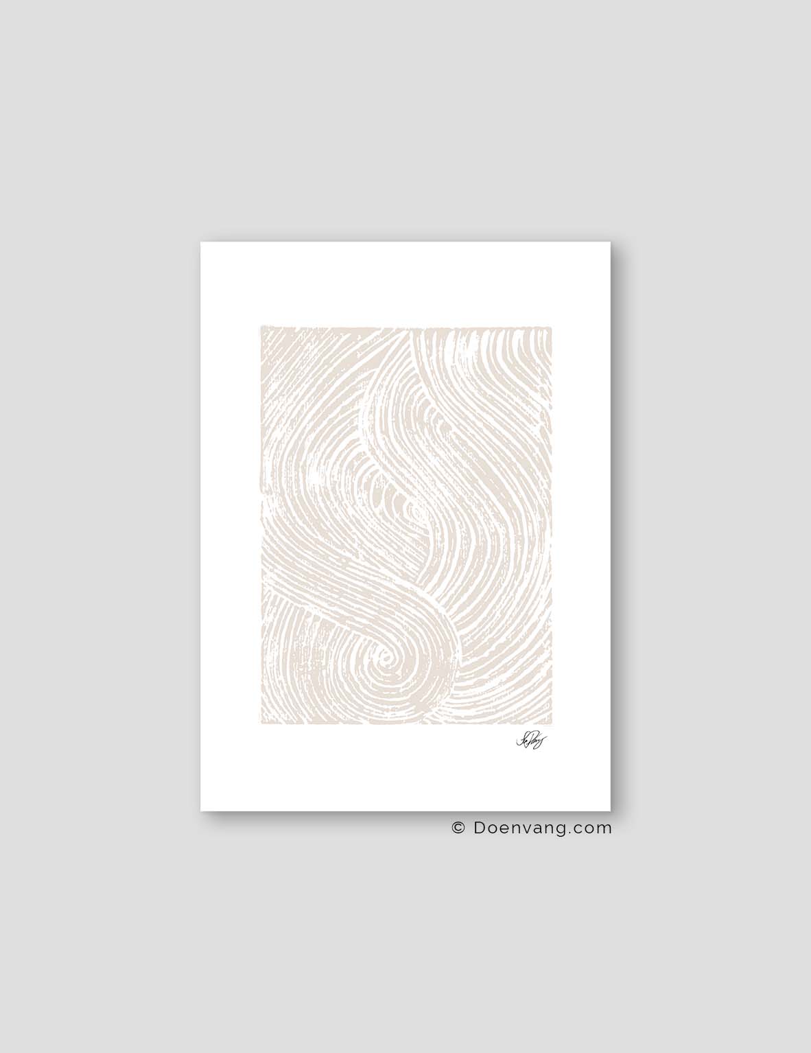 Handmade Allah Shapes | Beige on White