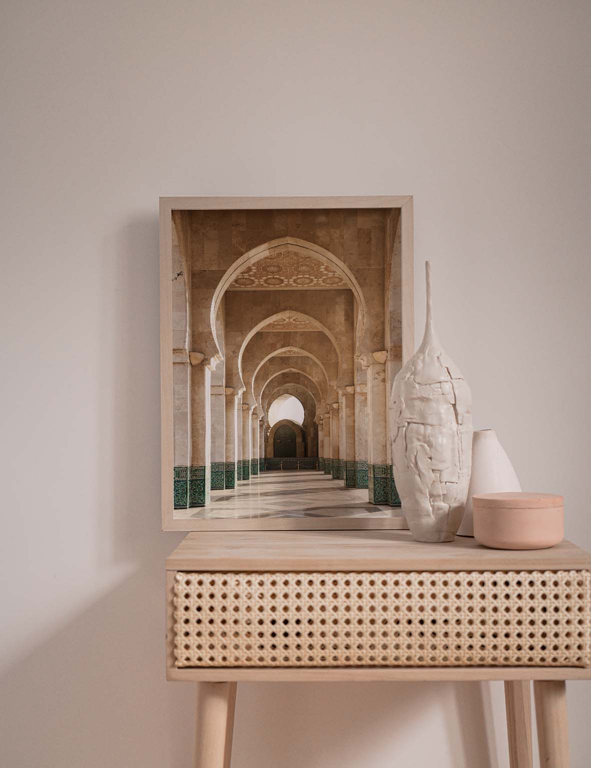 Casablanca Mosque Arches, Morocco 2021