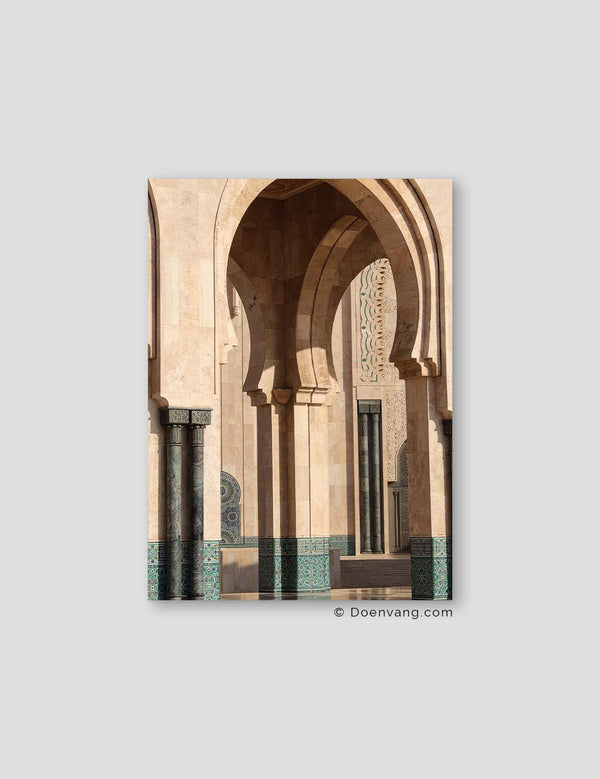 Casablanca Mosque Arch and Shadow, Morocco 2021
