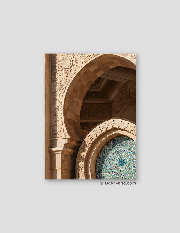 Casablanca Mosque Mosaic Arch, Morocco 2021