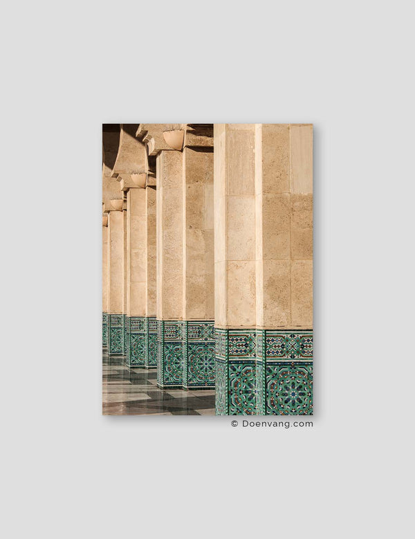 Casablanca Mosque Pillars, Morocco 2021