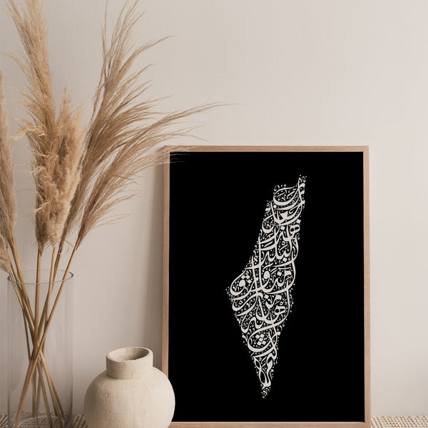 Calligraphy Palestine, Black / White