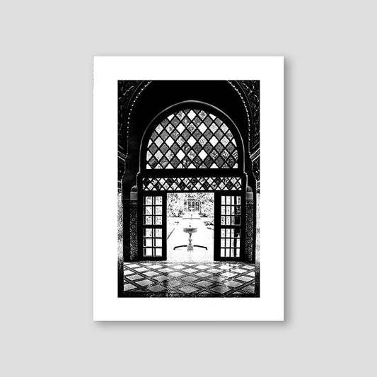 Marrakesh Castle Room, Black and White - Doenvang
