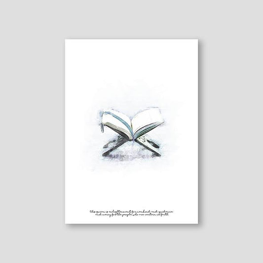 Quran Watercolor, Blue - Doenvang