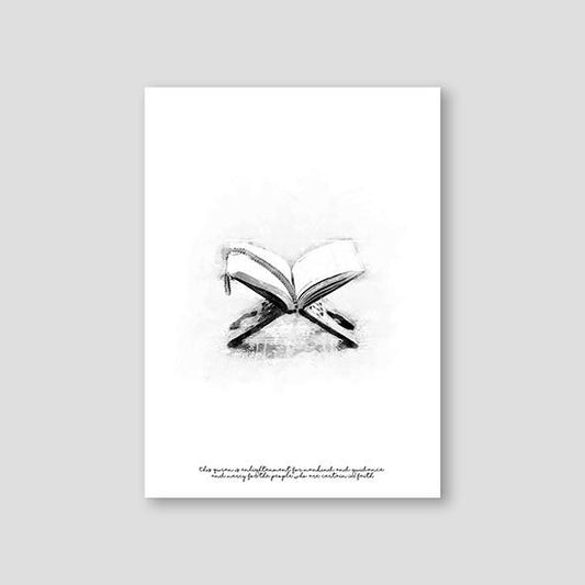 Quran Watercolor, Grey - Doenvang