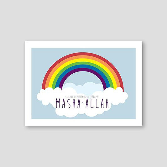 Rainbow MashaAllah Blue - Doenvang
