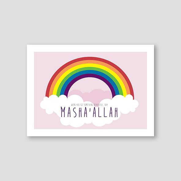 Rainbow MashaAllah Pink - Doenvang