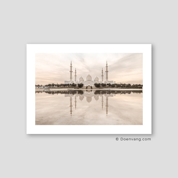 Sheikh Zayed Mosque Reflection Horizontal, Abu Dhabi 2020
