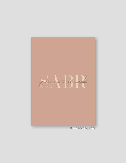 Sabr Patience er Sunnah Dusty Colours