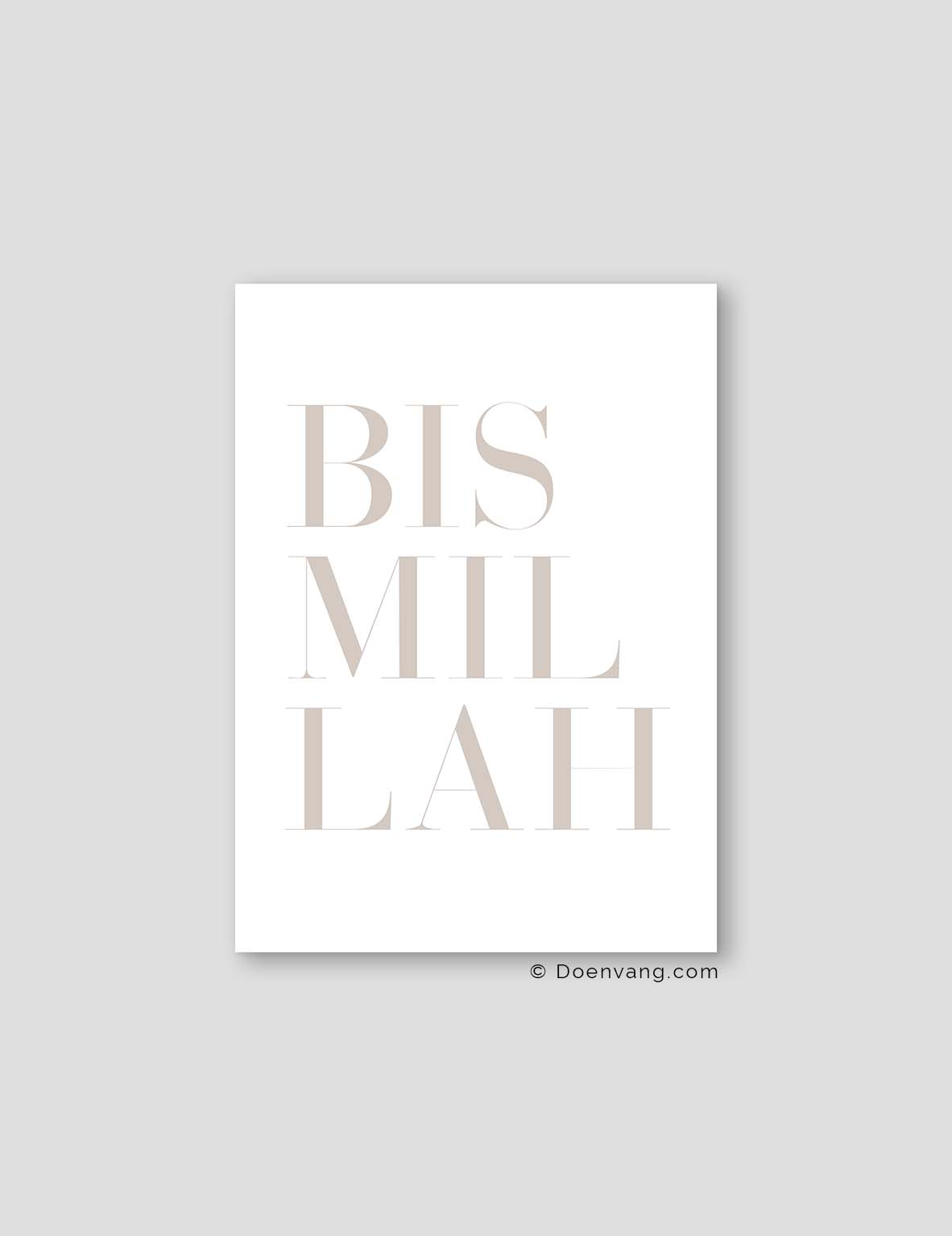 Bismillah Beige | Text affisch