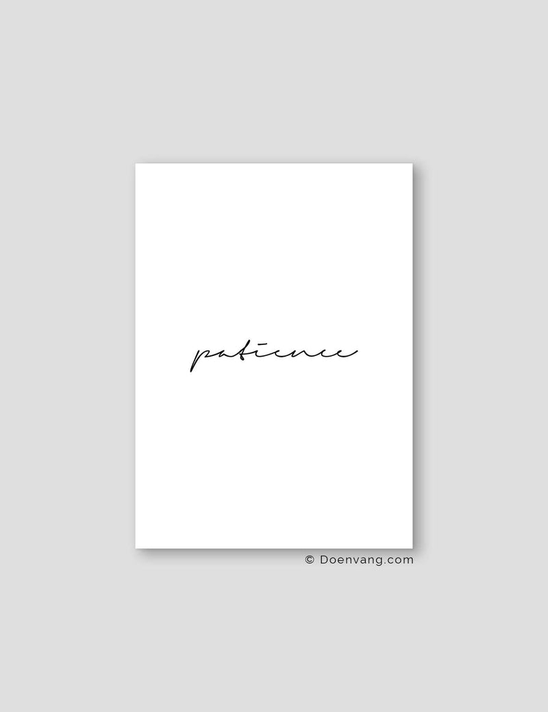 Patience | Text Poster
