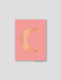 FOIL POSTER | Verily Moon, Rose