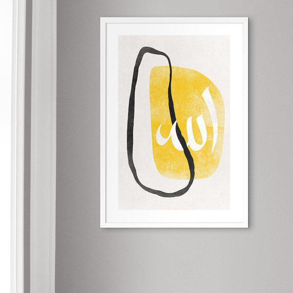 Yellow Shapes Allah, Vintage - Doenvang