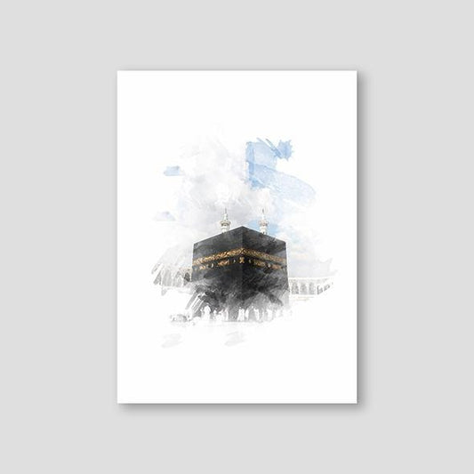 Al Haram Watercolor, Blue - Doenvang
